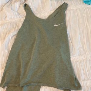 Nike army green loose tank